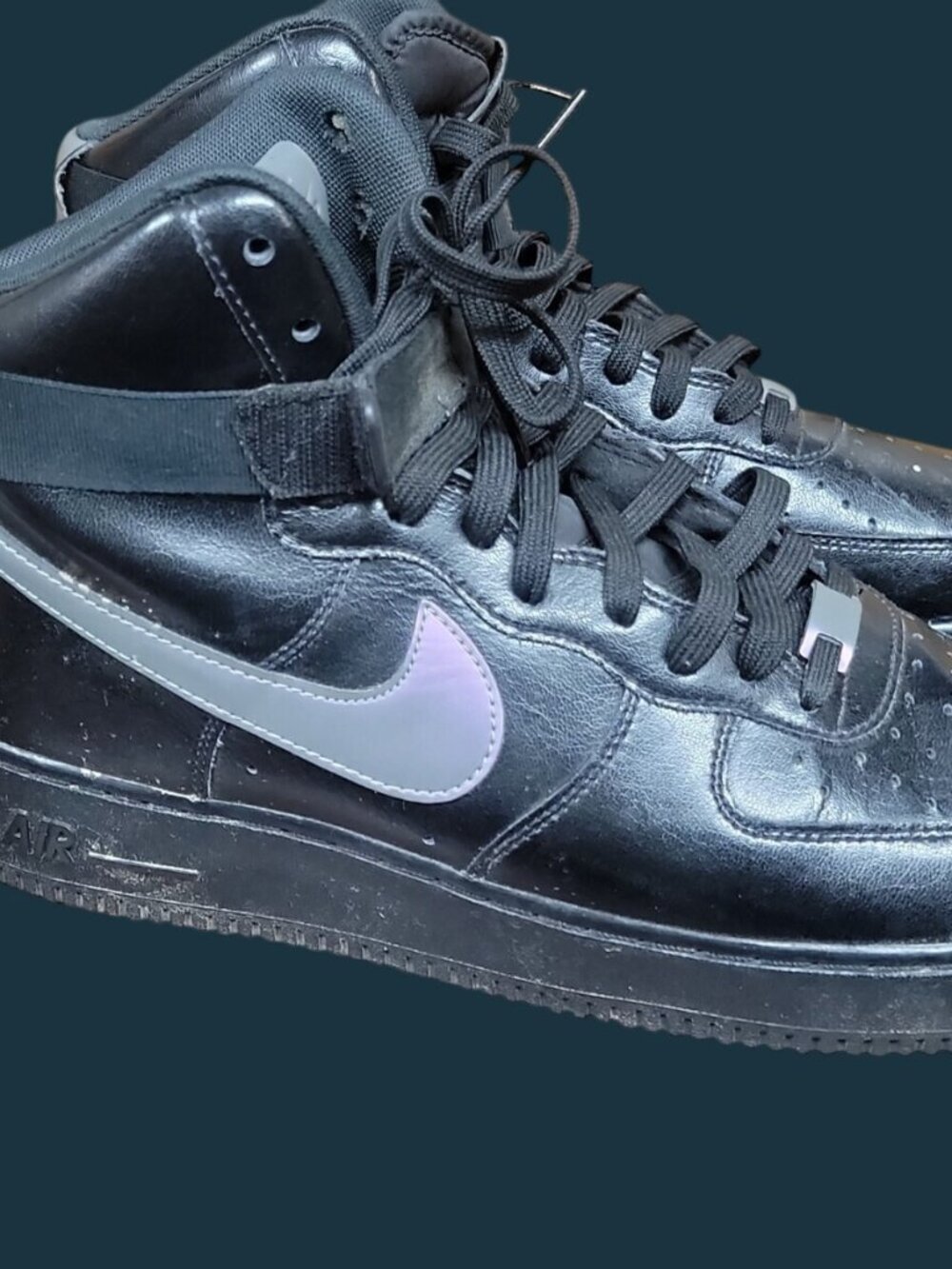 Nike Air Force 1 High '07 LV8 Black Iridescent 806403-011 Men's Size 12 AF1 2017